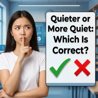 Quieter or More Quiet: Which Is Correct? 🤫