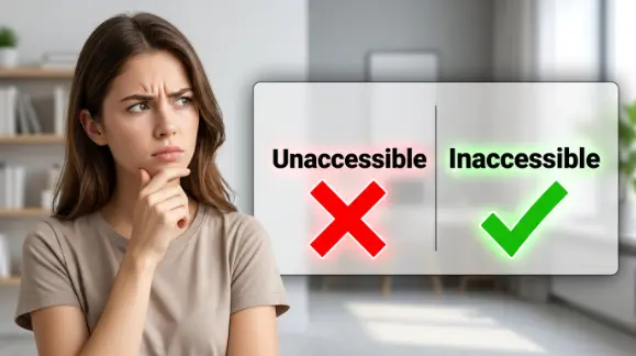 Unaccessible vs Inaccessible 