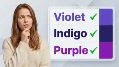 Violet vs Indigo vs Purple