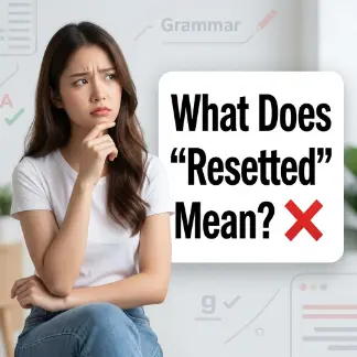 What Does “Resetted” Mean?