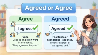 Agreed or Agree