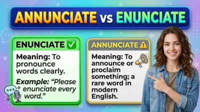 Annunciate vs Enunciate