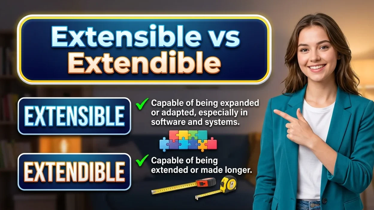 Extensible vs Extendible