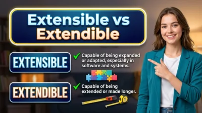 Extensible vs Extendible