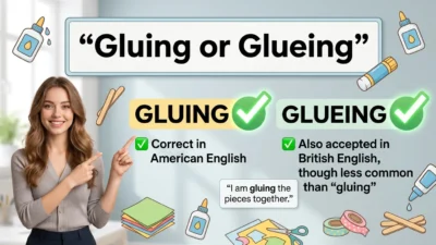 Gluing or Glueing 