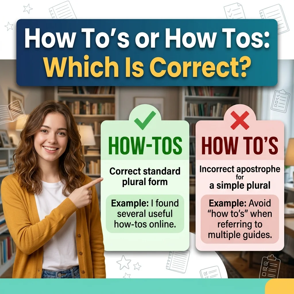 How To’s or How Tos: Which Is Correct