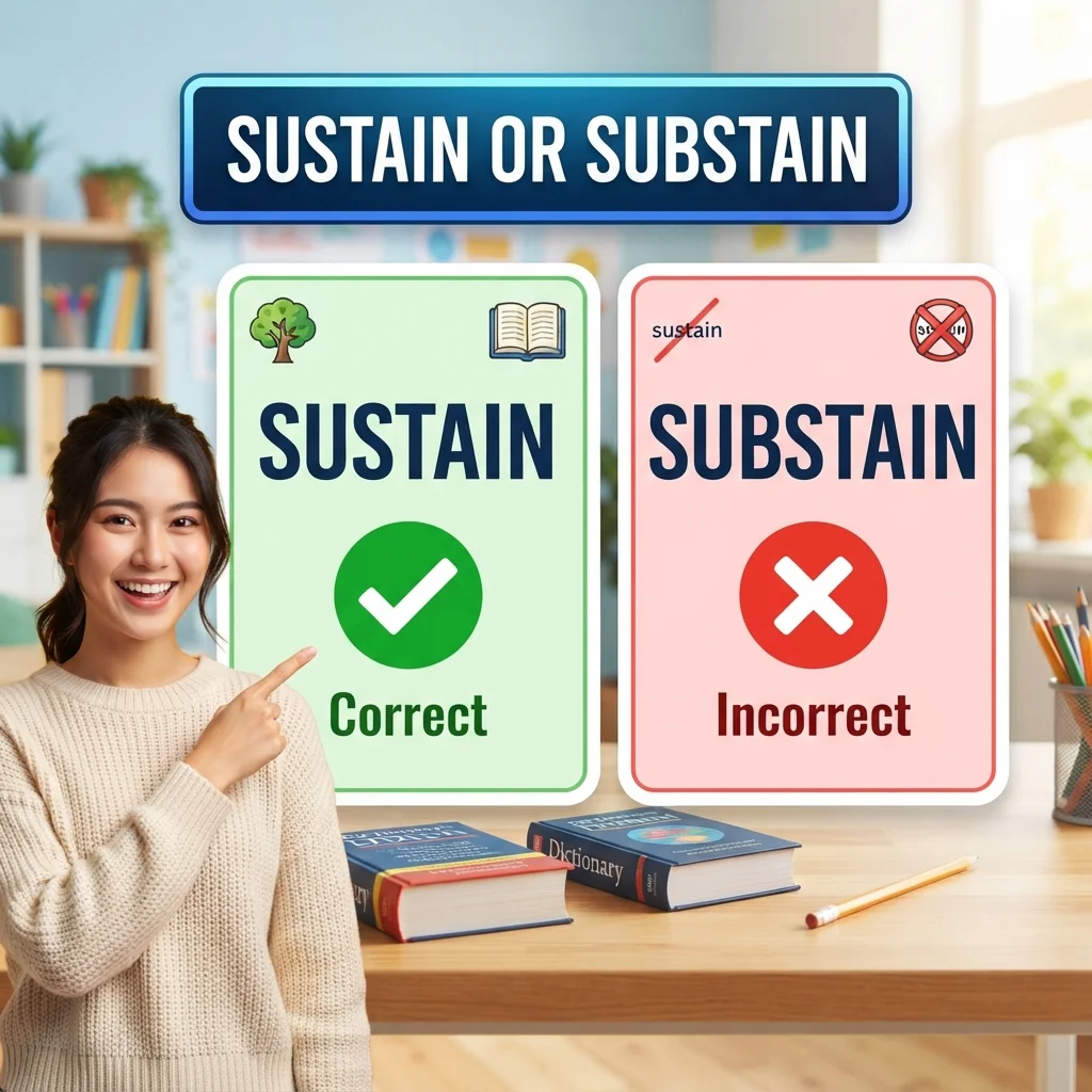 Is It Sustain or Substain?