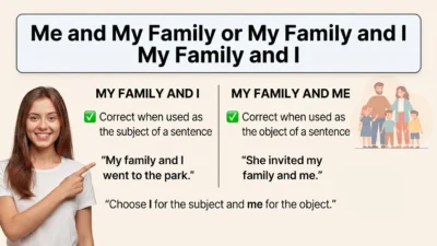 Me and My Family or My Family and I