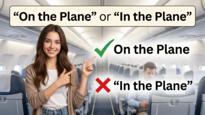 “On the Plane” or “In the Plane” 