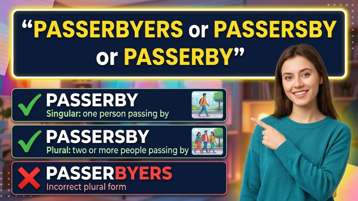 Passerbyers or Passersby or Passerby  