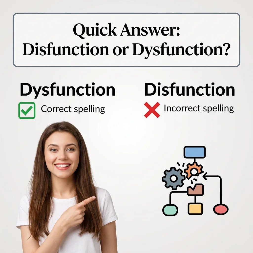 Quick Answer: Disfunction or Dysfunction?
