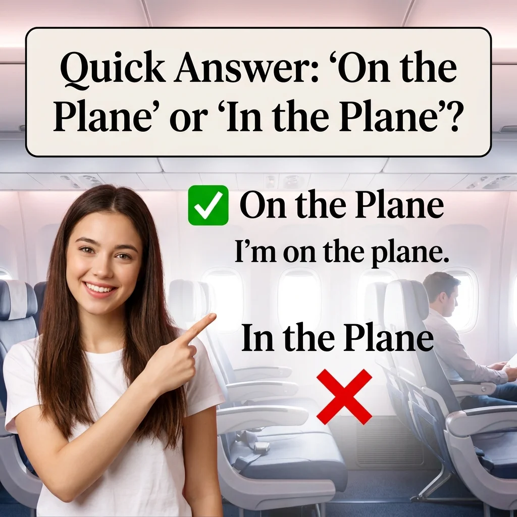 Quick Answer: “On the Plane” or “In the Plane”?