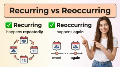Recurring vs Reoccurring 