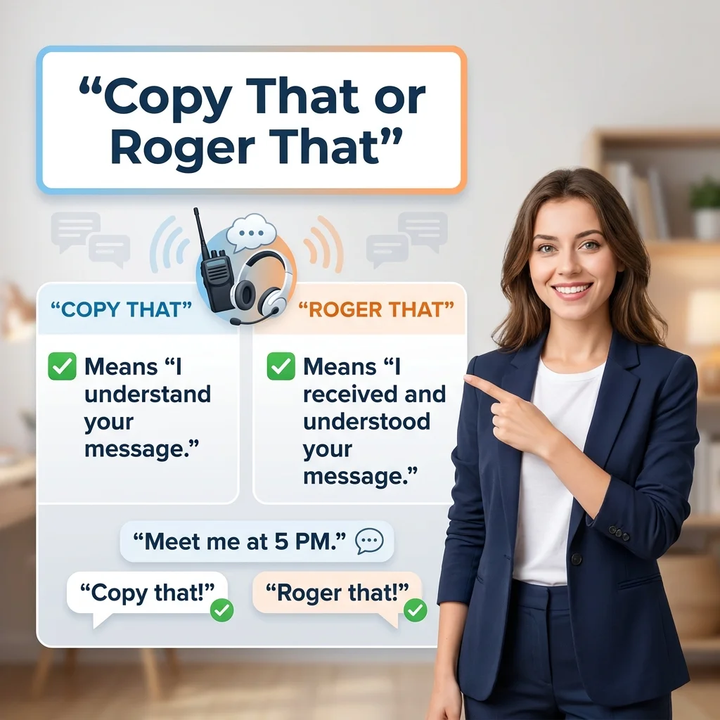 What Does “Copy That” Mean?
