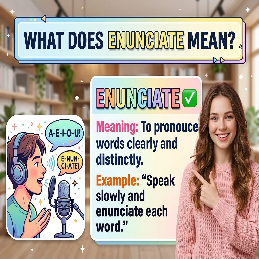 What Does Enunciate Mean?
