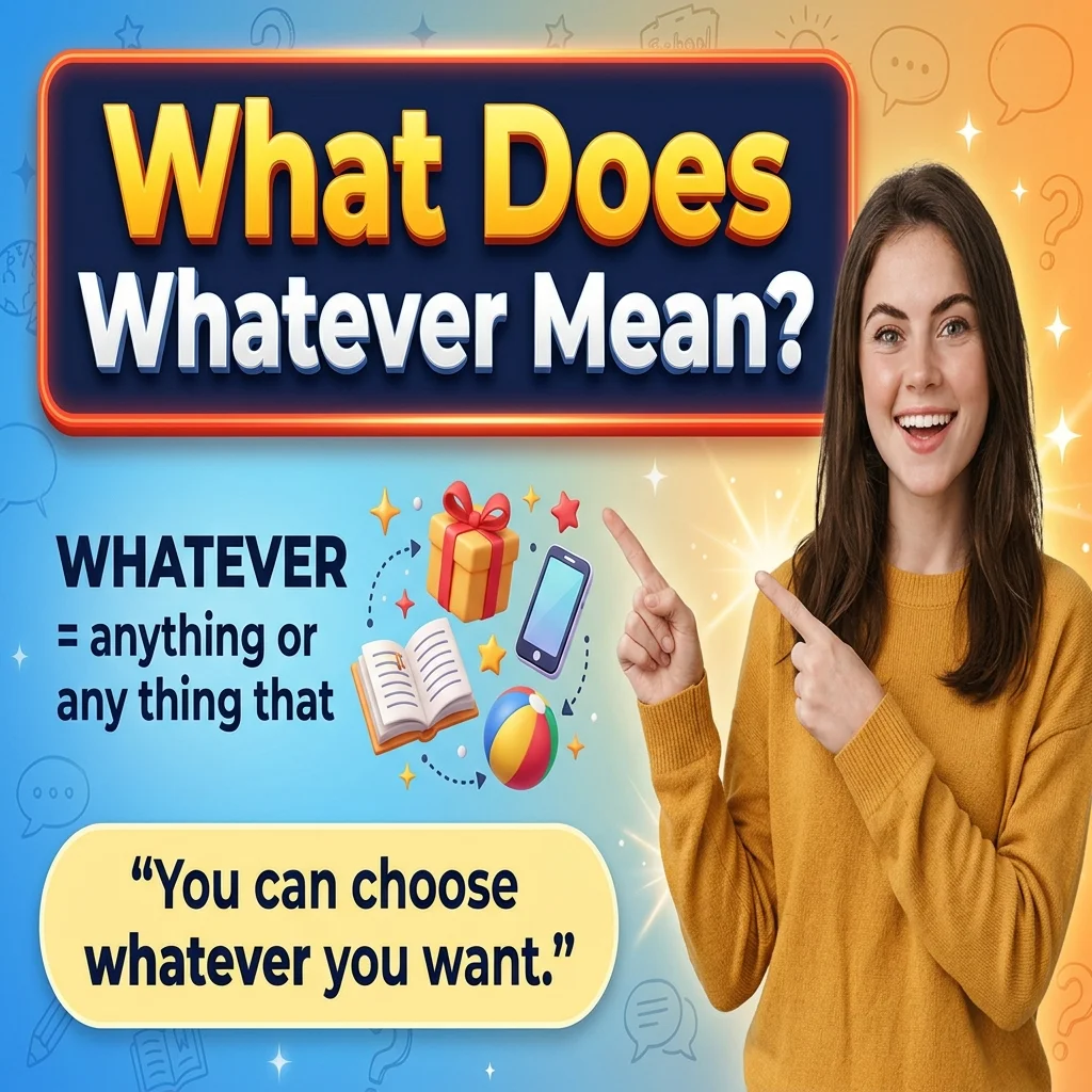 What Does Whatever Mean?