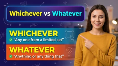 Whichever vs Whatever